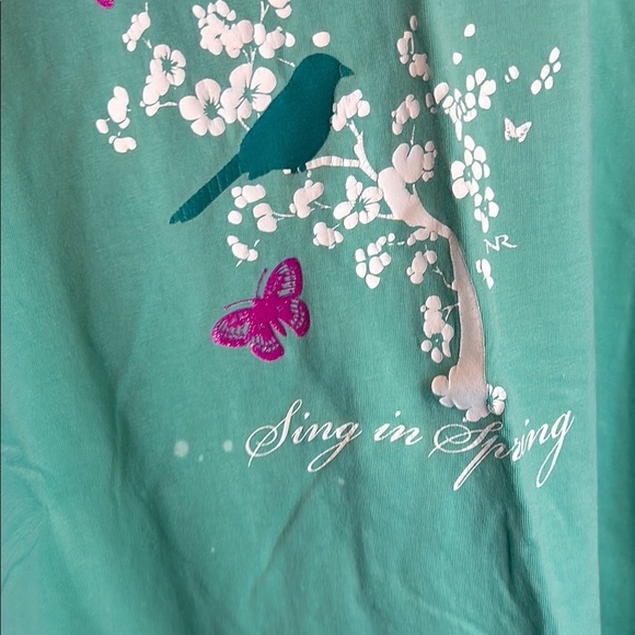 Northern Reflections Aqua Cotton Tee - Picture 3 of 6